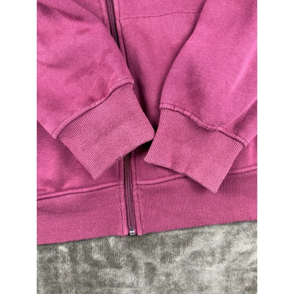 True‎ Religion Mens Horseshoe Logo Zip Up Hoodie Burgundy Large Regular Fit